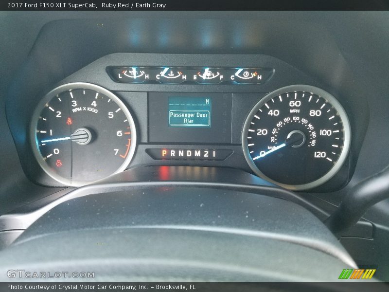 Ruby Red / Earth Gray 2017 Ford F150 XLT SuperCab