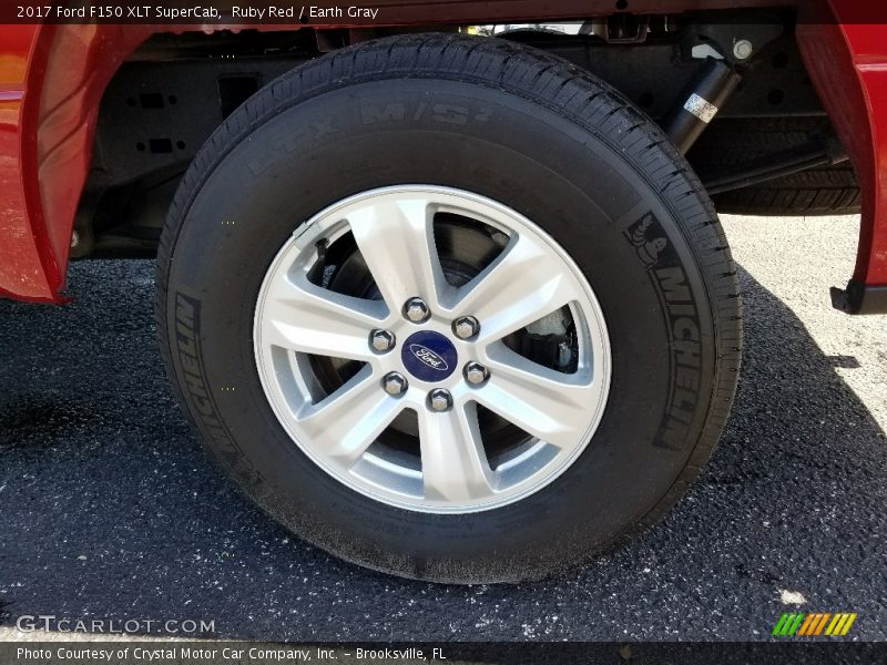 Ruby Red / Earth Gray 2017 Ford F150 XLT SuperCab