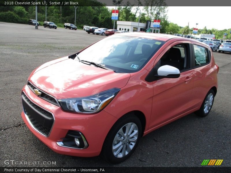 Sorbet / Jet Black 2018 Chevrolet Spark LT
