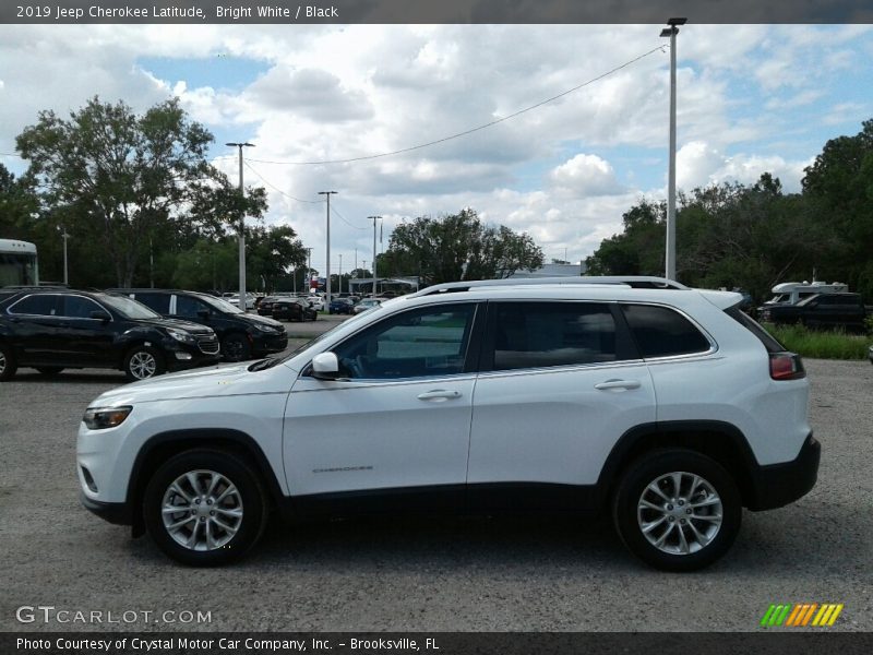 Bright White / Black 2019 Jeep Cherokee Latitude