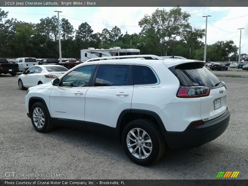 Bright White / Black 2019 Jeep Cherokee Latitude