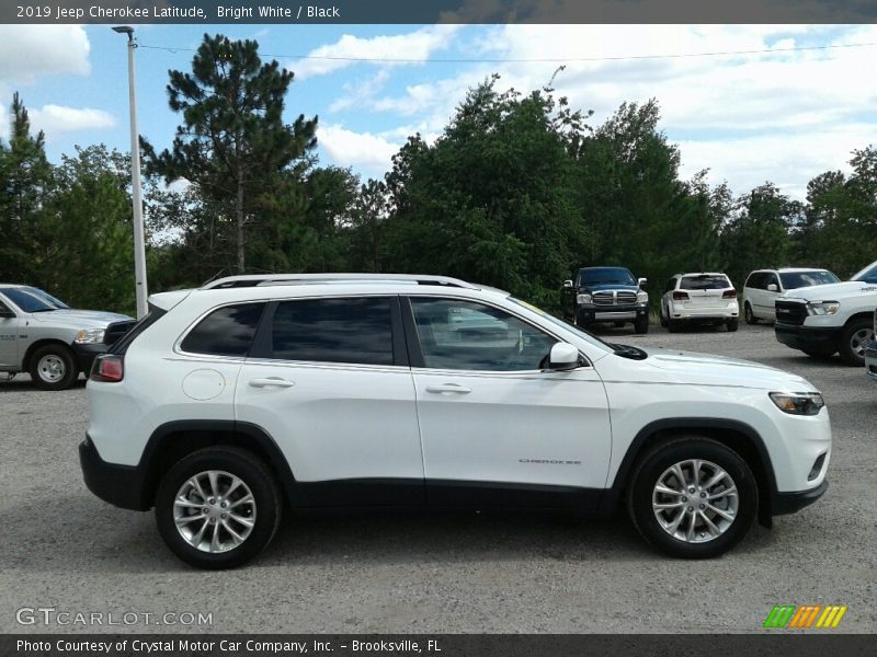 Bright White / Black 2019 Jeep Cherokee Latitude