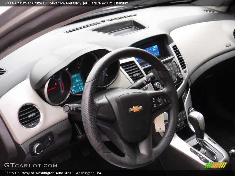 Silver Ice Metallic / Jet Black/Medium Titanium 2014 Chevrolet Cruze LS