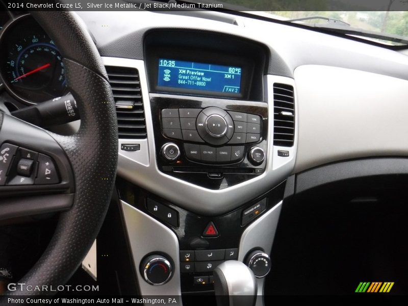 Silver Ice Metallic / Jet Black/Medium Titanium 2014 Chevrolet Cruze LS