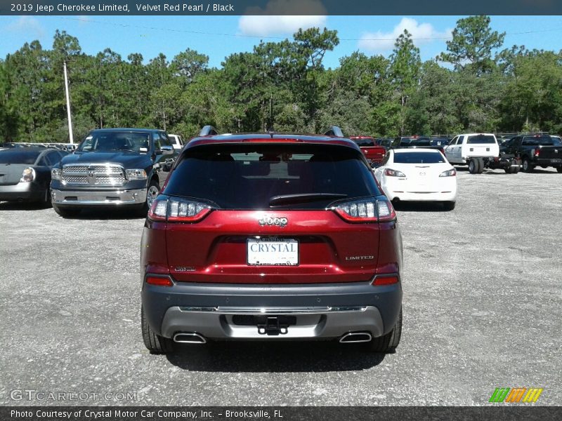 Velvet Red Pearl / Black 2019 Jeep Cherokee Limited
