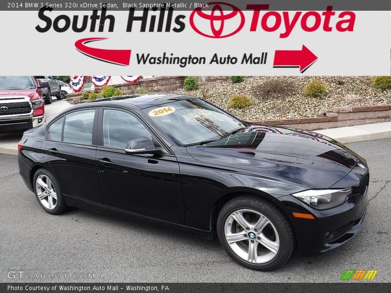 Black Sapphire Metallic / Black 2014 BMW 3 Series 320i xDrive Sedan
