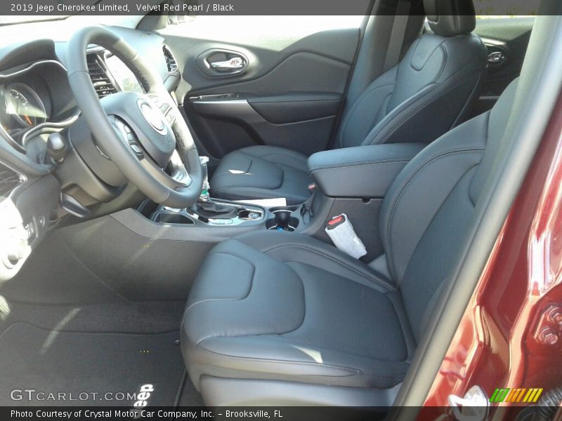 Velvet Red Pearl / Black 2019 Jeep Cherokee Limited