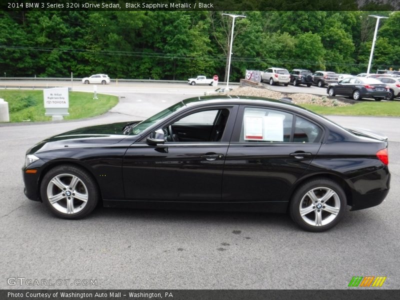 Black Sapphire Metallic / Black 2014 BMW 3 Series 320i xDrive Sedan
