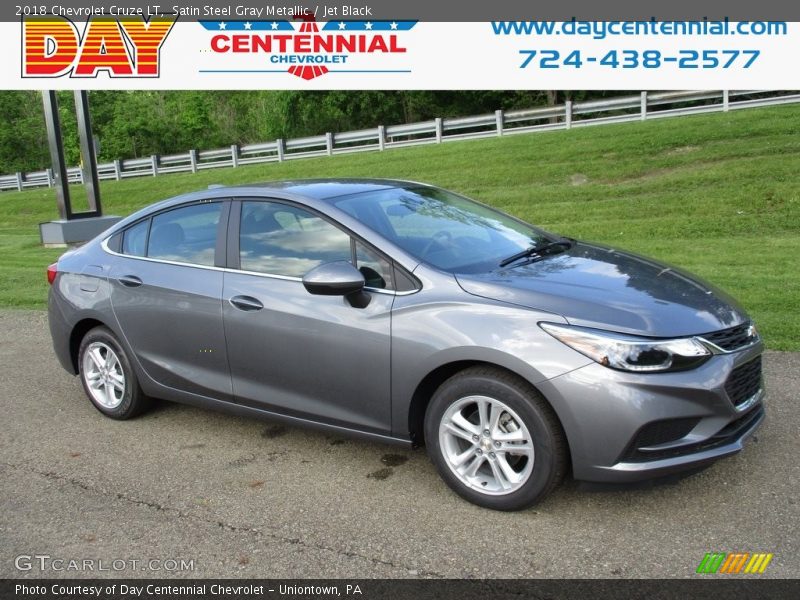 Satin Steel Gray Metallic / Jet Black 2018 Chevrolet Cruze LT