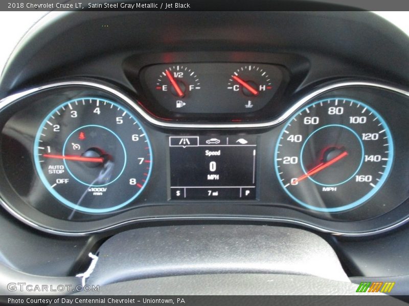 Satin Steel Gray Metallic / Jet Black 2018 Chevrolet Cruze LT