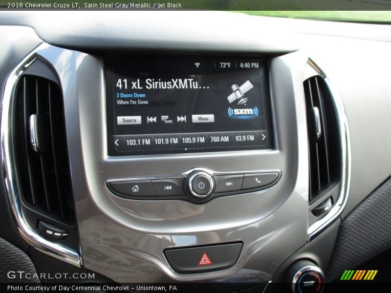 Satin Steel Gray Metallic / Jet Black 2018 Chevrolet Cruze LT