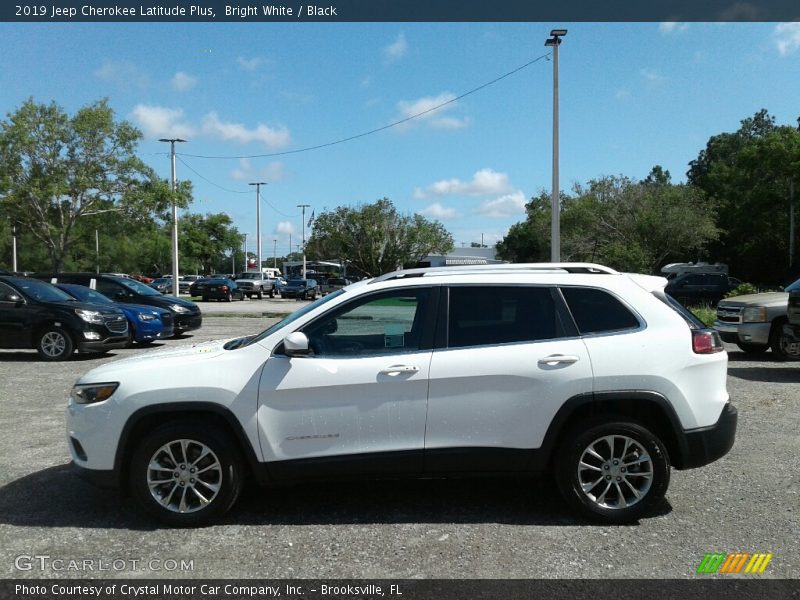 Bright White / Black 2019 Jeep Cherokee Latitude Plus