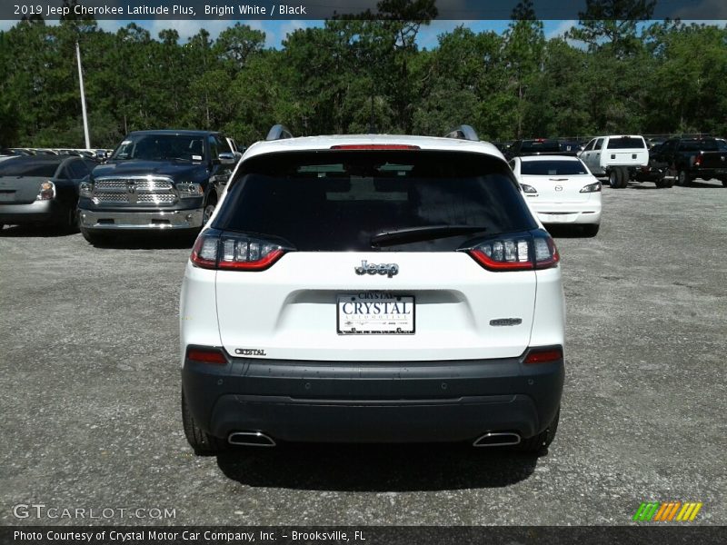 Bright White / Black 2019 Jeep Cherokee Latitude Plus
