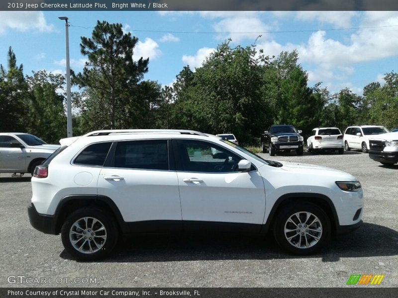 Bright White / Black 2019 Jeep Cherokee Latitude Plus