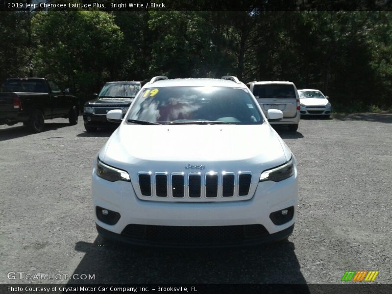 Bright White / Black 2019 Jeep Cherokee Latitude Plus