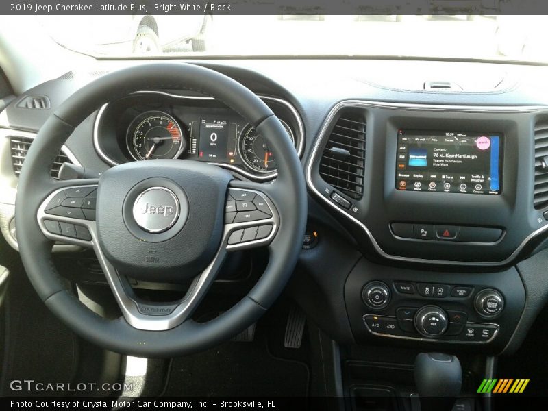 Bright White / Black 2019 Jeep Cherokee Latitude Plus