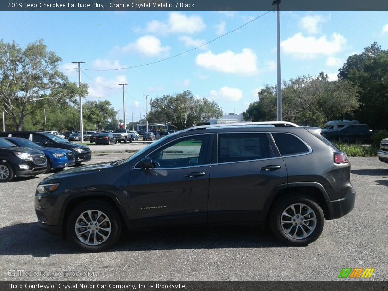 Granite Crystal Metallic / Black 2019 Jeep Cherokee Latitude Plus