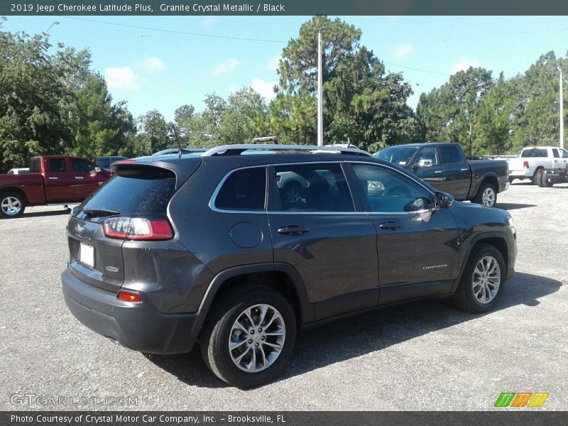 Granite Crystal Metallic / Black 2019 Jeep Cherokee Latitude Plus
