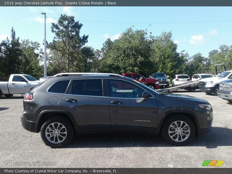Granite Crystal Metallic / Black 2019 Jeep Cherokee Latitude Plus