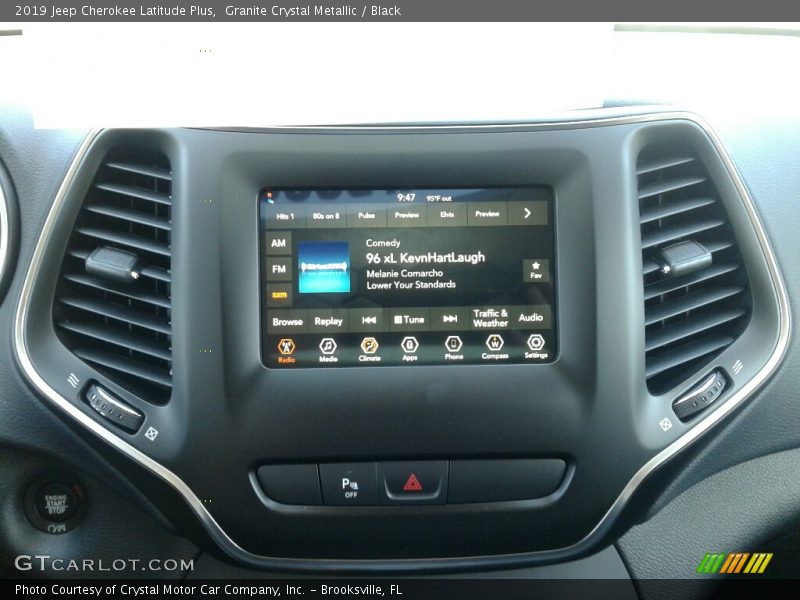 Granite Crystal Metallic / Black 2019 Jeep Cherokee Latitude Plus