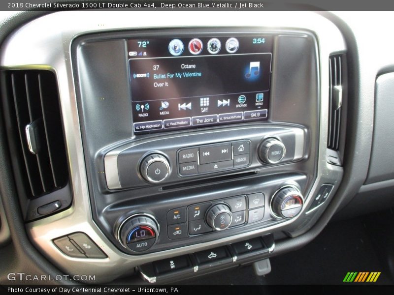 Deep Ocean Blue Metallic / Jet Black 2018 Chevrolet Silverado 1500 LT Double Cab 4x4