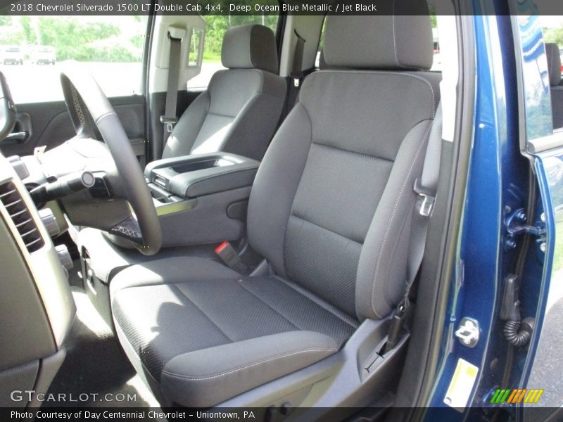 Deep Ocean Blue Metallic / Jet Black 2018 Chevrolet Silverado 1500 LT Double Cab 4x4