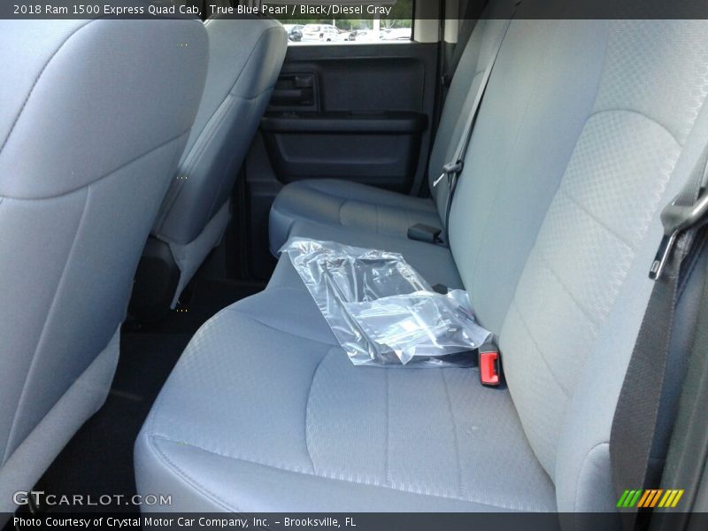 True Blue Pearl / Black/Diesel Gray 2018 Ram 1500 Express Quad Cab