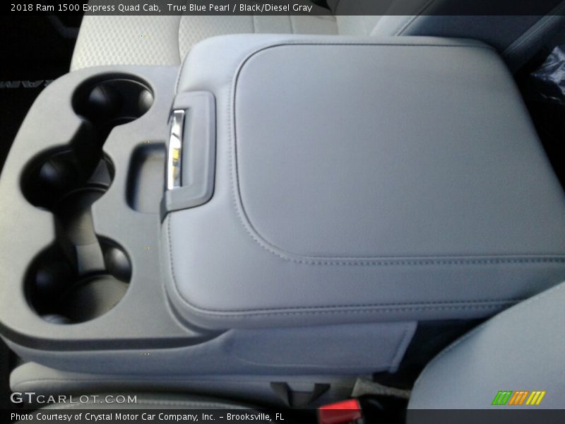 True Blue Pearl / Black/Diesel Gray 2018 Ram 1500 Express Quad Cab