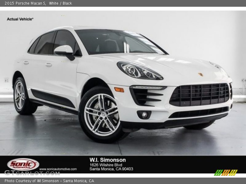 White / Black 2015 Porsche Macan S