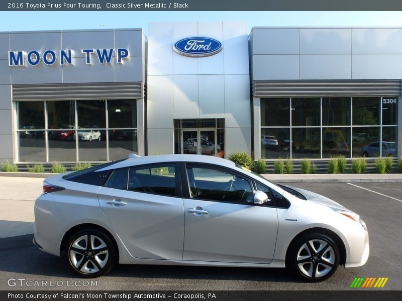 Classic Silver Metallic / Black 2016 Toyota Prius Four Touring