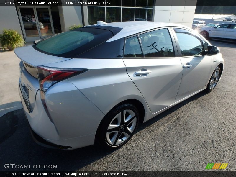 Classic Silver Metallic / Black 2016 Toyota Prius Four Touring