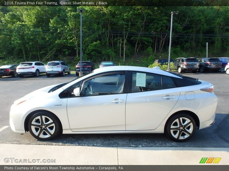 Classic Silver Metallic / Black 2016 Toyota Prius Four Touring