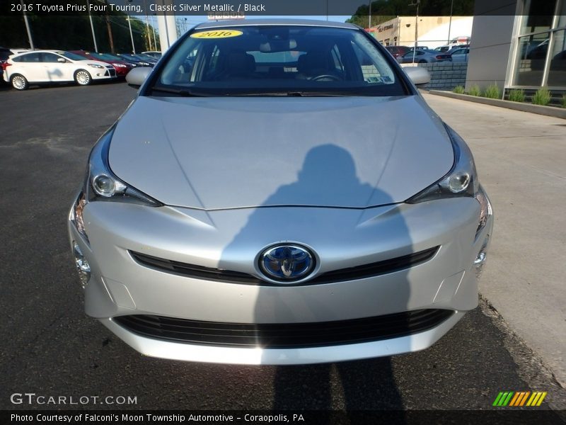 Classic Silver Metallic / Black 2016 Toyota Prius Four Touring
