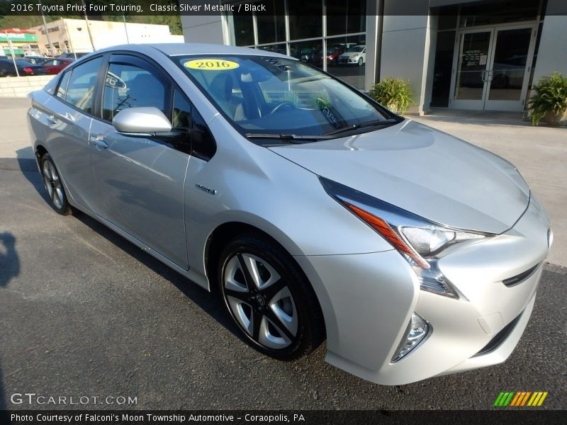 Classic Silver Metallic / Black 2016 Toyota Prius Four Touring