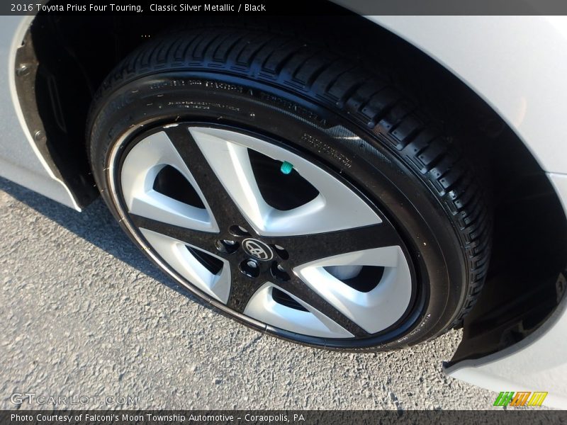 Classic Silver Metallic / Black 2016 Toyota Prius Four Touring