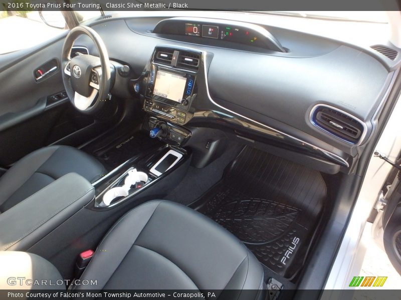 Classic Silver Metallic / Black 2016 Toyota Prius Four Touring