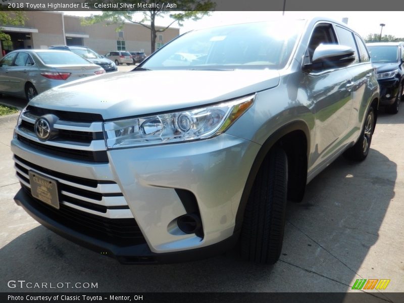 Celestial Silver Metallic / Ash 2018 Toyota Highlander LE
