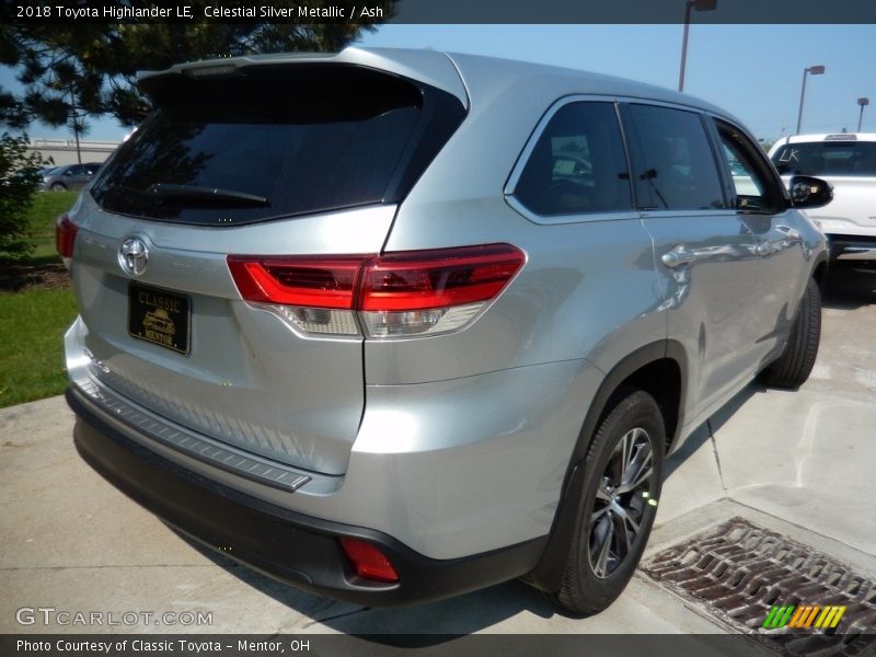 Celestial Silver Metallic / Ash 2018 Toyota Highlander LE