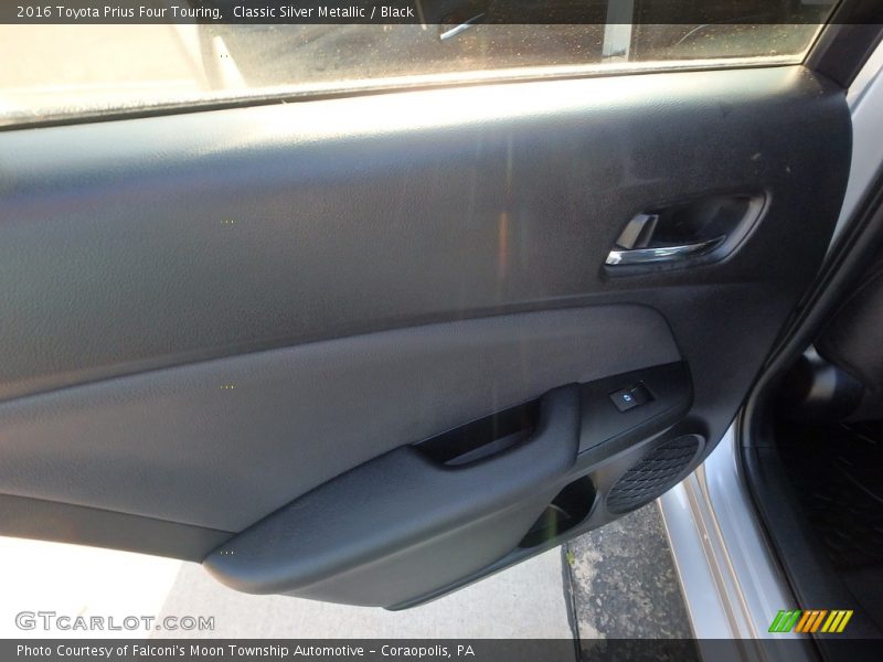 Classic Silver Metallic / Black 2016 Toyota Prius Four Touring