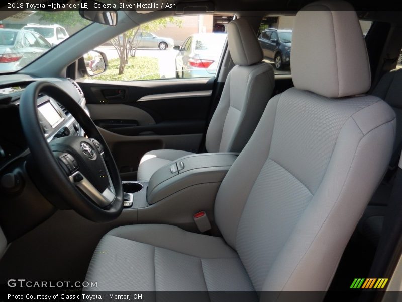 Celestial Silver Metallic / Ash 2018 Toyota Highlander LE