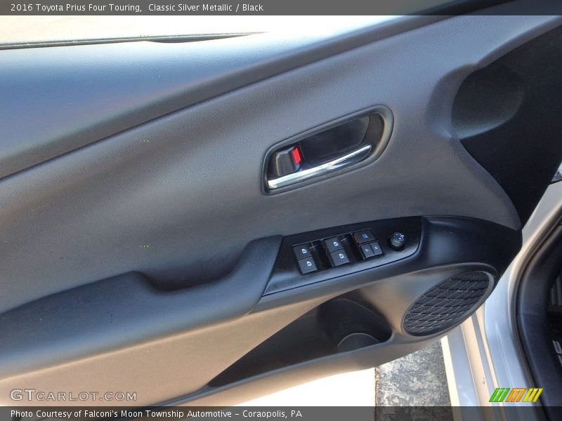 Classic Silver Metallic / Black 2016 Toyota Prius Four Touring