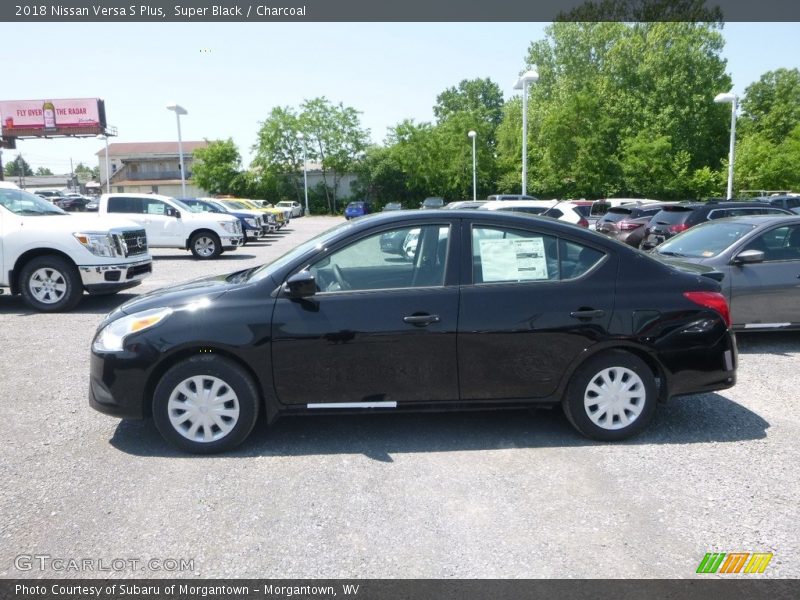 Super Black / Charcoal 2018 Nissan Versa S Plus