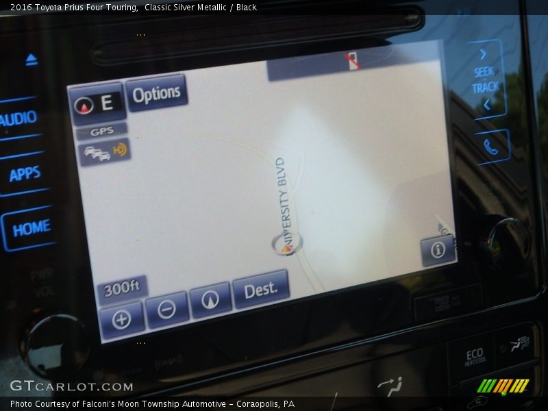 Classic Silver Metallic / Black 2016 Toyota Prius Four Touring