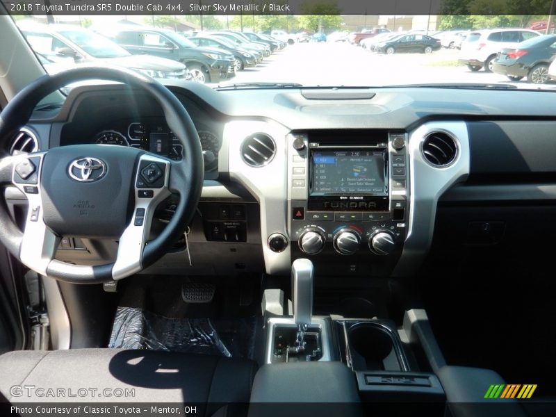 Silver Sky Metallic / Black 2018 Toyota Tundra SR5 Double Cab 4x4
