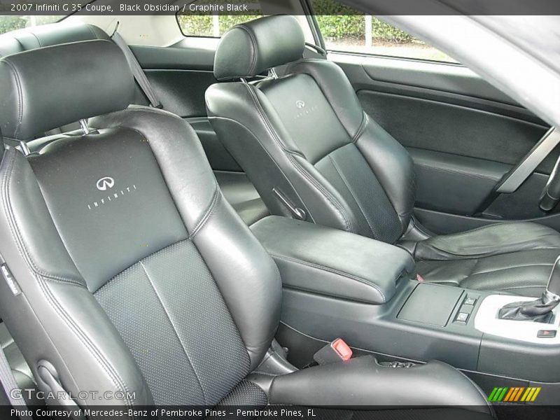 Black Obsidian / Graphite Black 2007 Infiniti G 35 Coupe