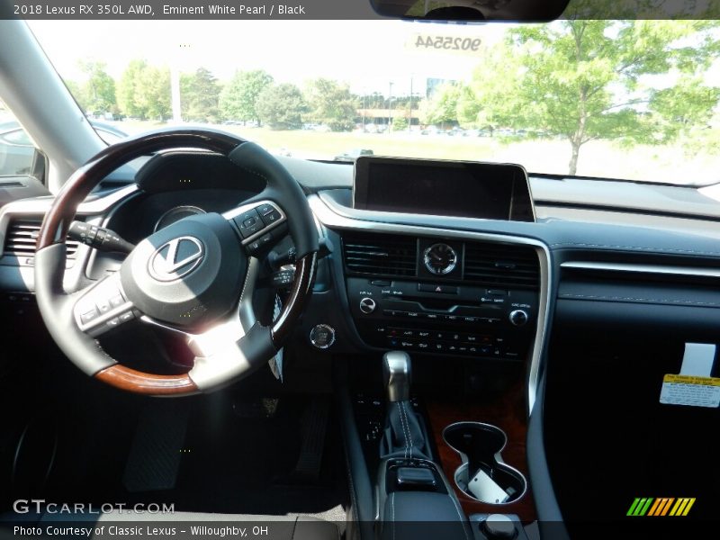 Eminent White Pearl / Black 2018 Lexus RX 350L AWD