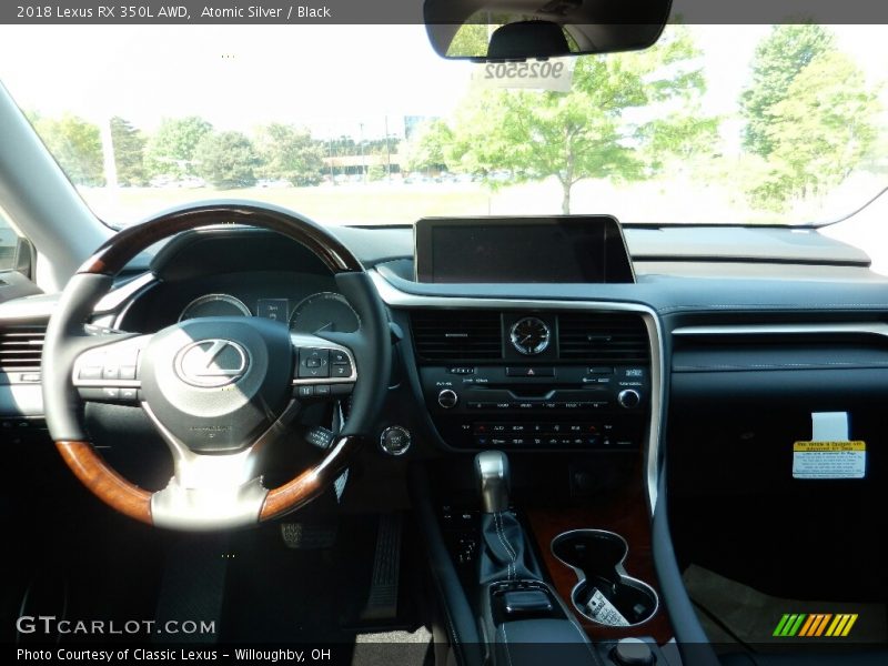 Atomic Silver / Black 2018 Lexus RX 350L AWD