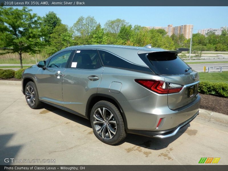 Atomic Silver / Black 2018 Lexus RX 350L AWD