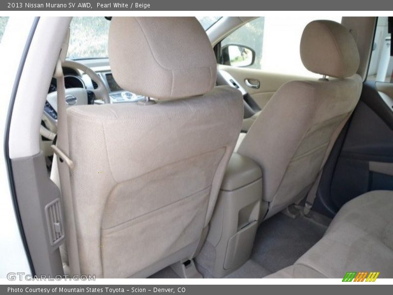 Pearl White / Beige 2013 Nissan Murano SV AWD