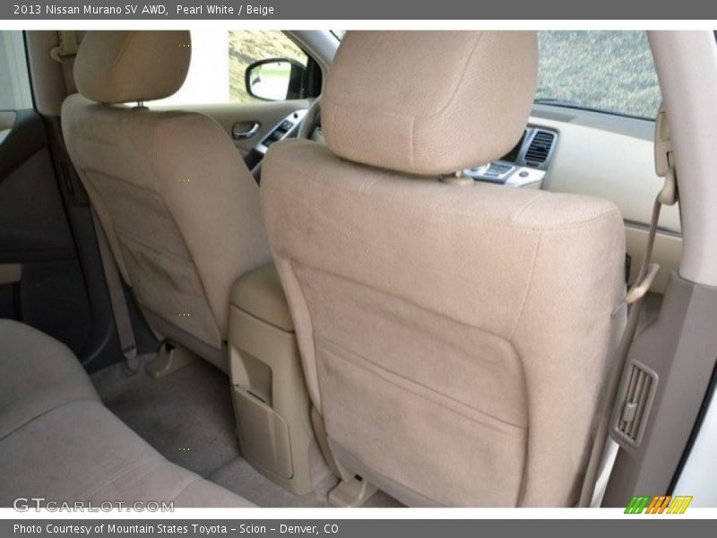 Pearl White / Beige 2013 Nissan Murano SV AWD